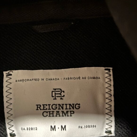 Reigning Champ Black Pullover Hoodie - Medium - Picture 8 of 11